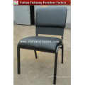 Factory Price Black Leather Metal Church Chair (YC-G61)